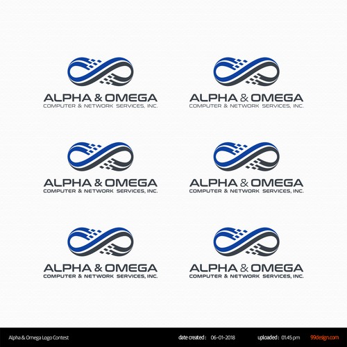 Create a corp brand for alpha omega to support