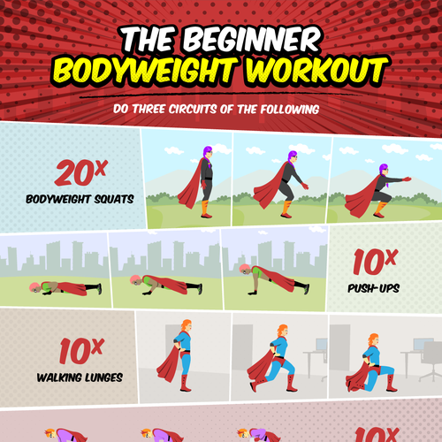 Create a Circuit Home Workout Infographic