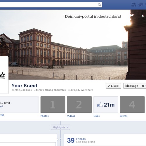 Awesome Facebook Cover for Student Platform Design by Caveart