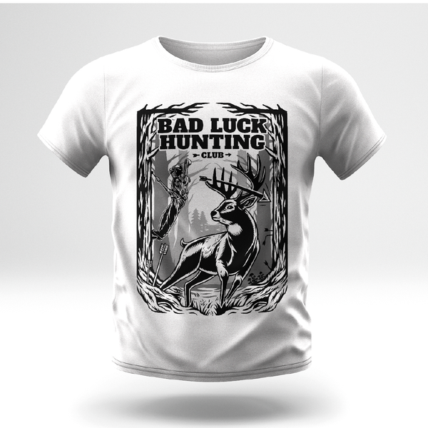 T-shirt Design for Bad Luck Hunting Club
