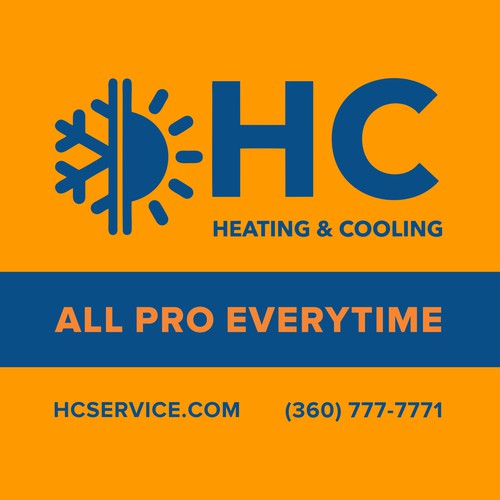 Design a Heating and Cooling Co Wrap in Orange Design by designlous