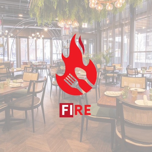 X-MEDIAさんのFire 🔥 Restaurant logo contestデザイン