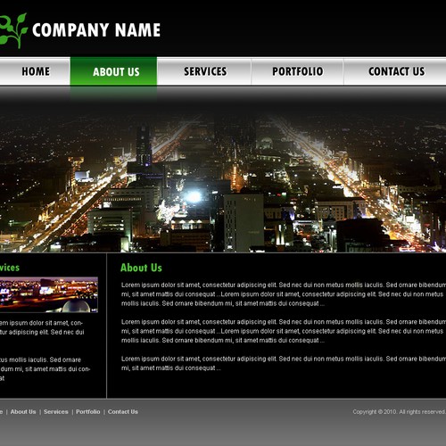 1-3 Page Website Template Design von vinodkhakra