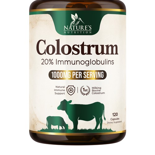 Powerful, Colostrum Design Needed for Nature's Nutrition Design by UnderTheSea™
