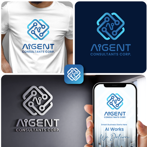AI Agent Company: Appealing to small to medium sized businesses. Design by Arif Khokhar✔️