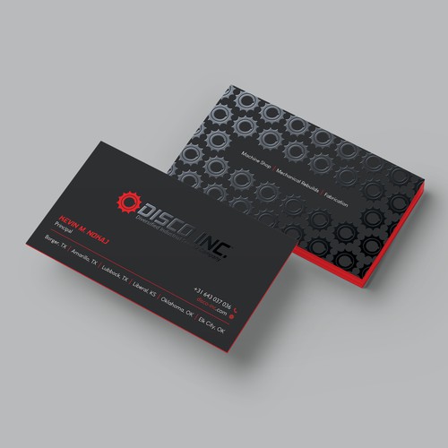 Business Card Design for Industrial Service Company Diseño de Hasanssin