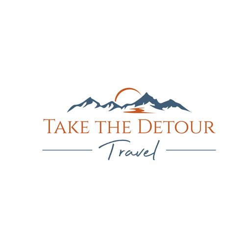 "Take the Detour Travel Logo Contest" winning Logo & hosted website