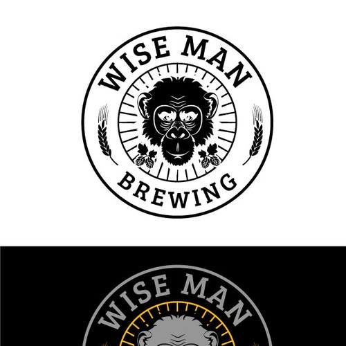 Create original Logo for Wise Man Brewing. Design by Viktoriia Leon
