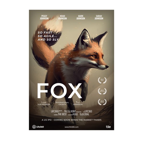 Life360 2023 Year of the Fox Poster Design by Alfaza502