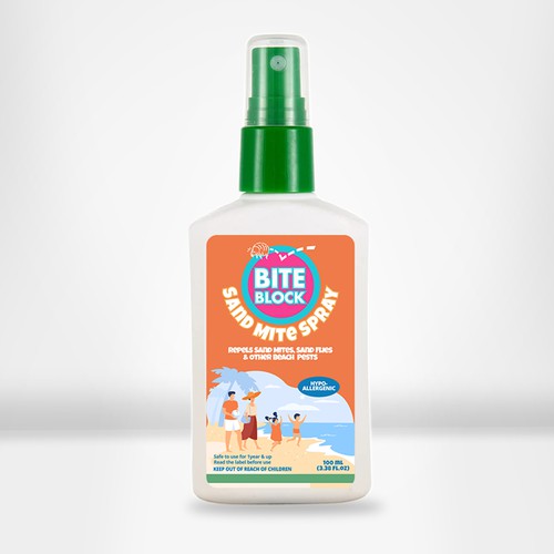 "Sand Mite Spray" winning Web page design