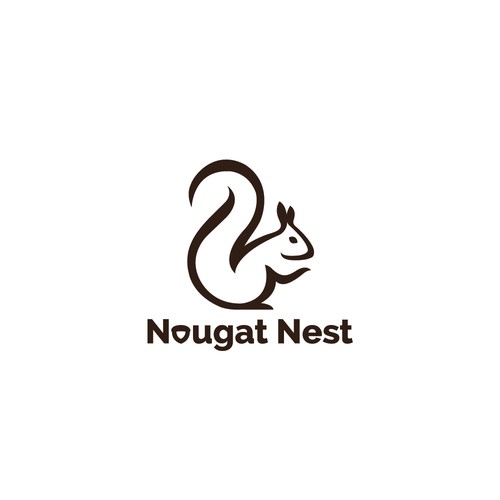 Simple yet elegant Squirrel design Diseño de Greycell design