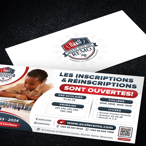 Design a classy flyer for an effective school rebranding & enrollment program Design by 99B