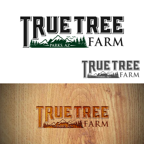 Organic logo for high elevation tree farm in Arizona. Design by Brainstorming_day