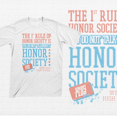 High School Honor Society T-shirt for www.imagemarket.com Ontwerp door Wild Republic