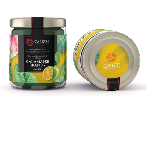 Label for exclusive fruit spreads made of tropical fruit Design by CK Graphic