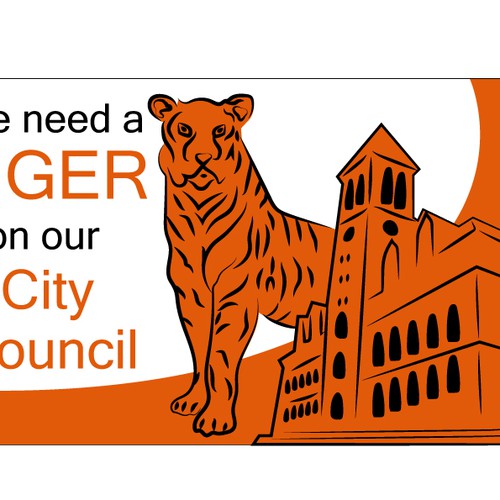 Elect a Tiger to Cambridge (MA) City Council/ Send a tiger to city hall Design by AMPI.design