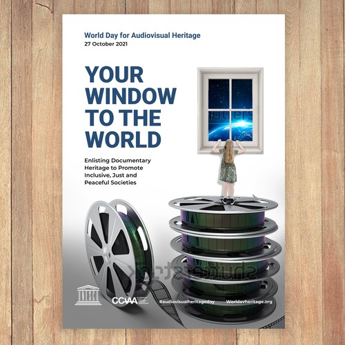 Poster Design for a worldwide audiovisual event Design by designat1892