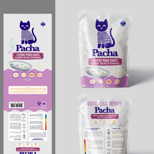 Cat Litter startup Minimalistic packaging - Contest Design by agooshe