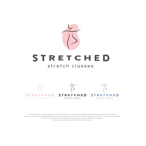 Looking for a sleek yet eye catching logo for my stretching studio. Design by Tara Moon