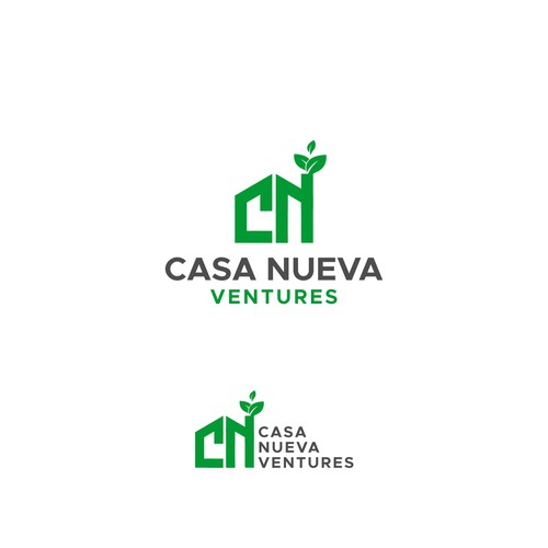 Real estate investing logo symbolizing growth Design by << NENTINEN >>