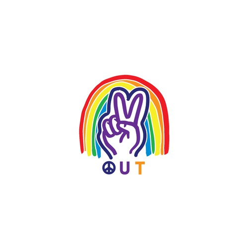 I need a logo that can be used on clothing. Rainbow colors aren't required and can always be added later Design by Visual Martyr