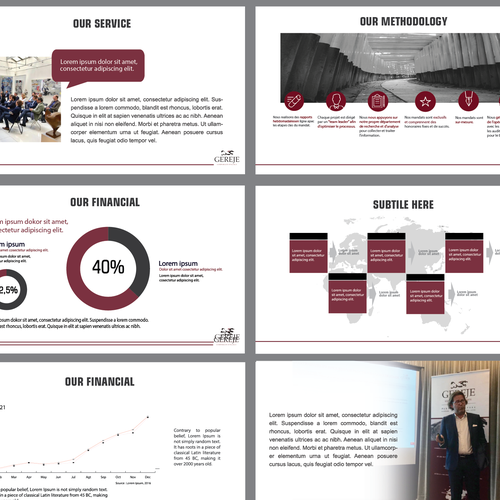 Design an International Investment Bank PPT Template Design by #gapuradesign