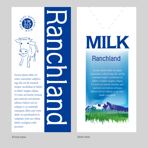 Create the Package for a New Major Milk Brand in China Design by Designus