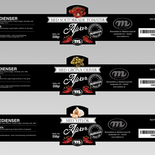 Label production for Ajvar Design by leftyFlashGuy