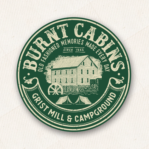 Vintage Logo for Pennsylvania Campground Design by DIX LIX MIX