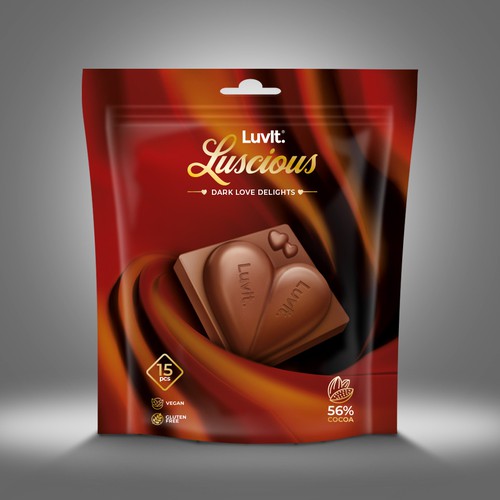 Design a standout label for a Premium Chocolate Homepack Diseño de Emran Hayat