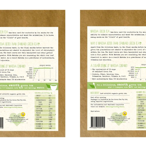 print or packaging design for Zen Green Tea Design by Greta & Bruno