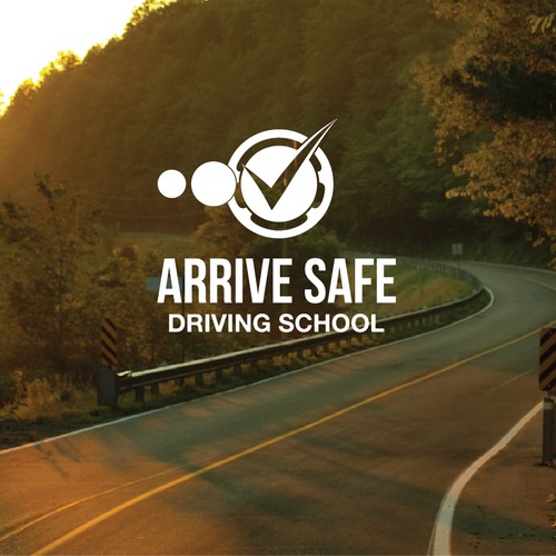 Create a eyecatching driving school illustration / logo for Arrive Safe. Design by Footstep