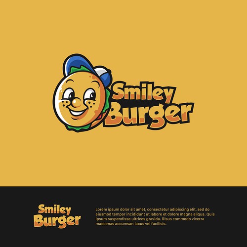 Smiley Burger Design by Ubayy