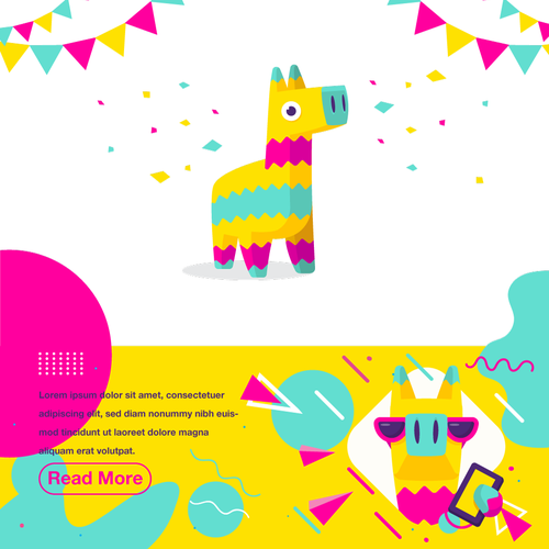 Adorable & Colorful Piñata Llama mascot! 🥳🎉🦙 Design by Frankyyy99