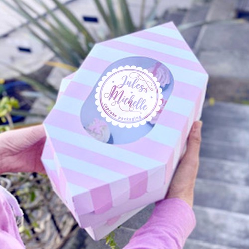 Design a cupcake packaging label Design by mademoiselle coco