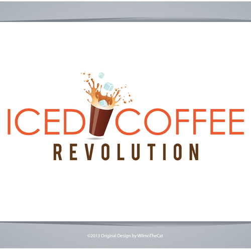 New logo for Iced Coffee Revolution Design by WilmoTheCat