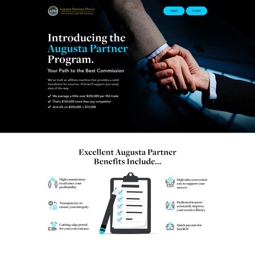 Affiliate Partner Program Landing Page Re-Design Design by Tushar K∎