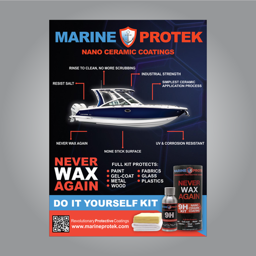 Marine Nano Ceramic Coating Ad Postcard Flyer Or Print Contest 99designs