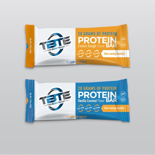 Design Design a unique protein bar wrapper for Too Busy To Eat di onkuliits