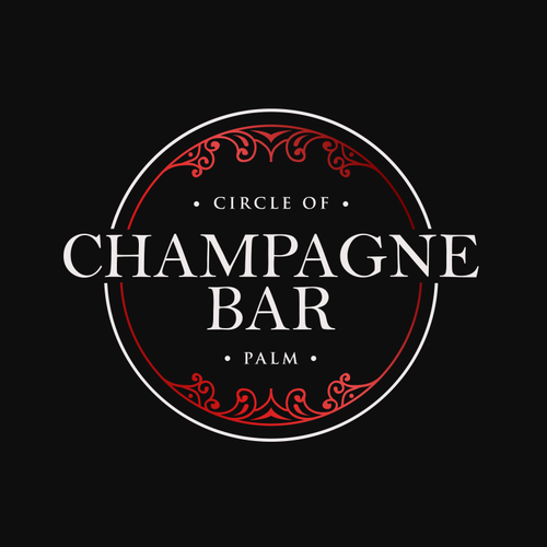 Luxury and modern Champagne Bar logo Design by Jacob Gomes