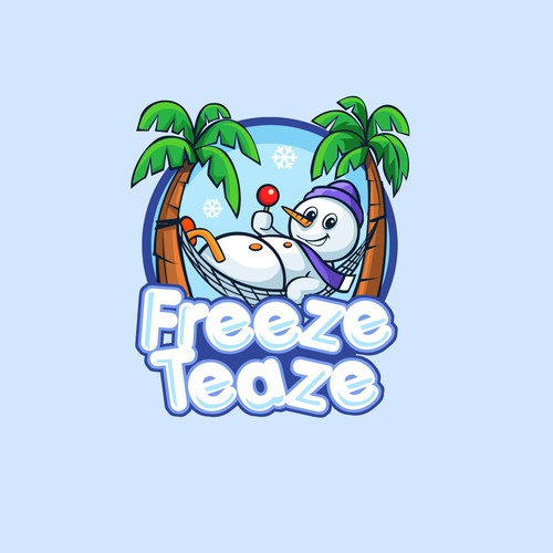 "Freeze Teaze Tropical Snowballs" Design by patpinky