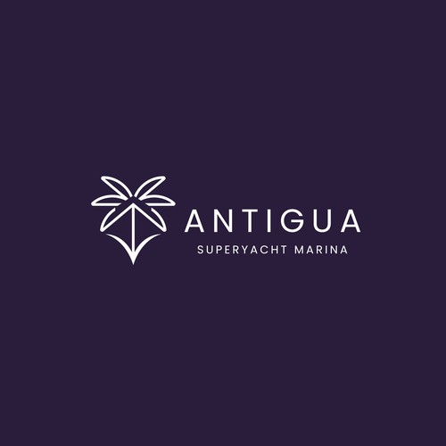 Logo for Antigua Superyacht Marina Design by NITIPIA Std.
