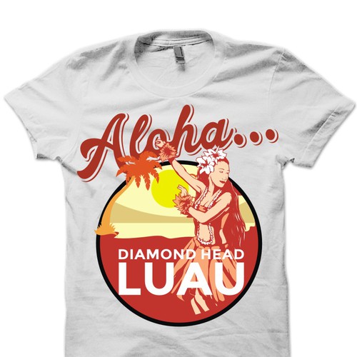 Create A Shirt Souvenir For The Hottest Luau In Hawaii Design réalisé par S U T A ™