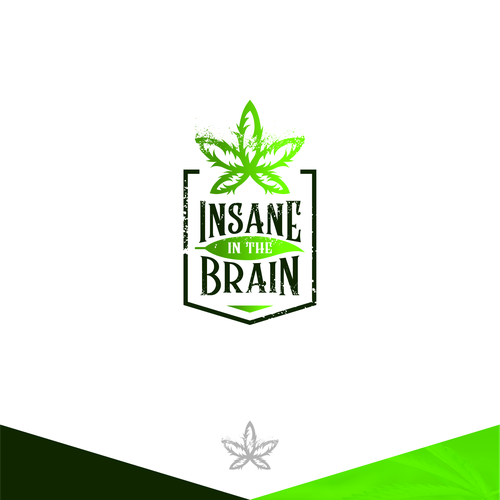 CBD Weed Marihuana Insane In The Brain SUPER CONTEST GOLD GUARANTED WINNER Design by Ivana Giseli