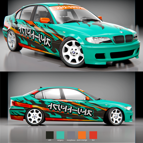 BMW E46 Touring - Supreme  Car wrap design, Racing car design, Bmw