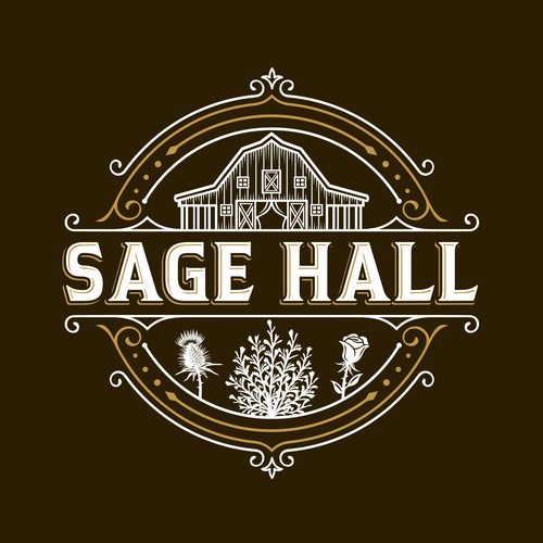 Sage Hall - Country Swing Dance & Wedding Venue Logo Design réalisé par IrfanSe