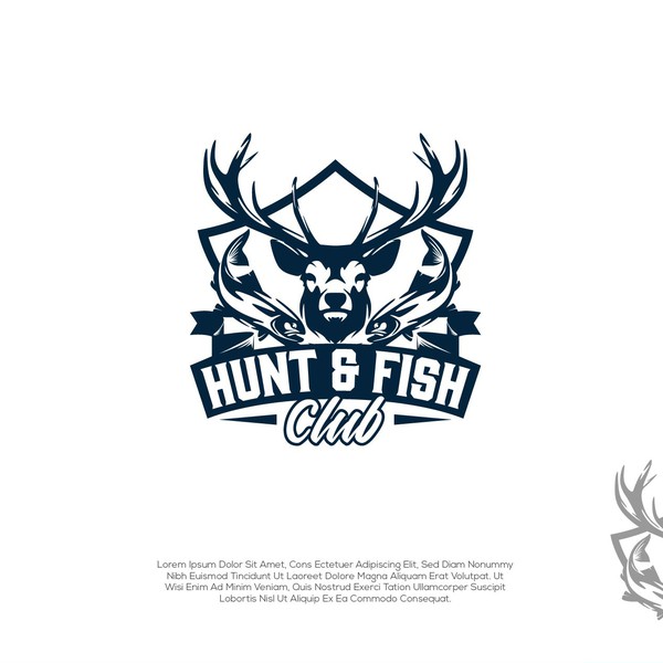 Design by Versign titled "Hunt & Fish Club"