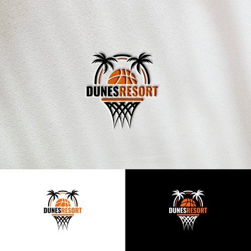 DUNESRESORT Basketball court logo. Design réalisé par youngbloods