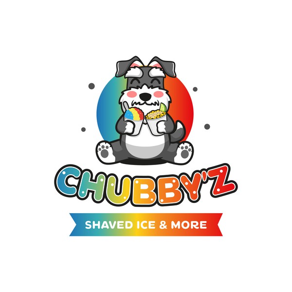 Chubby'z Shaved Ice & More logo concept
