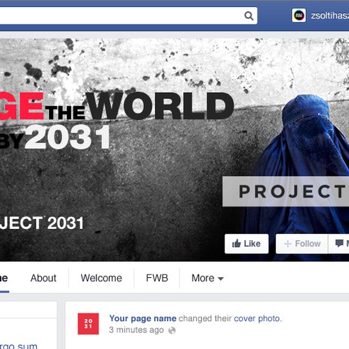 Create a Facebook Header design for PROJECT2031 Design réalisé par ArtisteXz